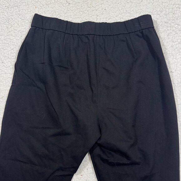 Eileen Fisher Petite Small Black Stretch Jersey Knit Comfy Ankle Pants Pull On - Picture 4 of 6